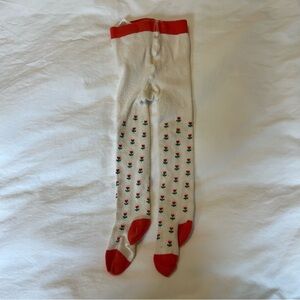 Boden baby tights with flowers